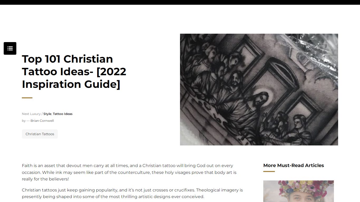 Top 101 Christian Tattoo Ideas- [2021 Inspiration Guide] - Next Luxury