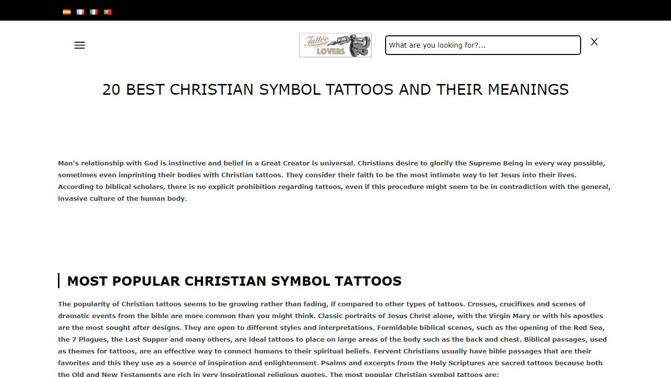 20 Best Christian Symbol Tattoos and Their Meanings